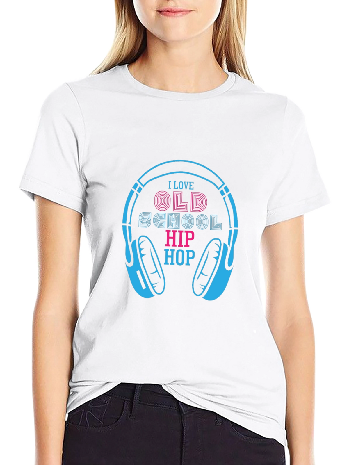 Old School Hip Hop Headphones T-Shirt