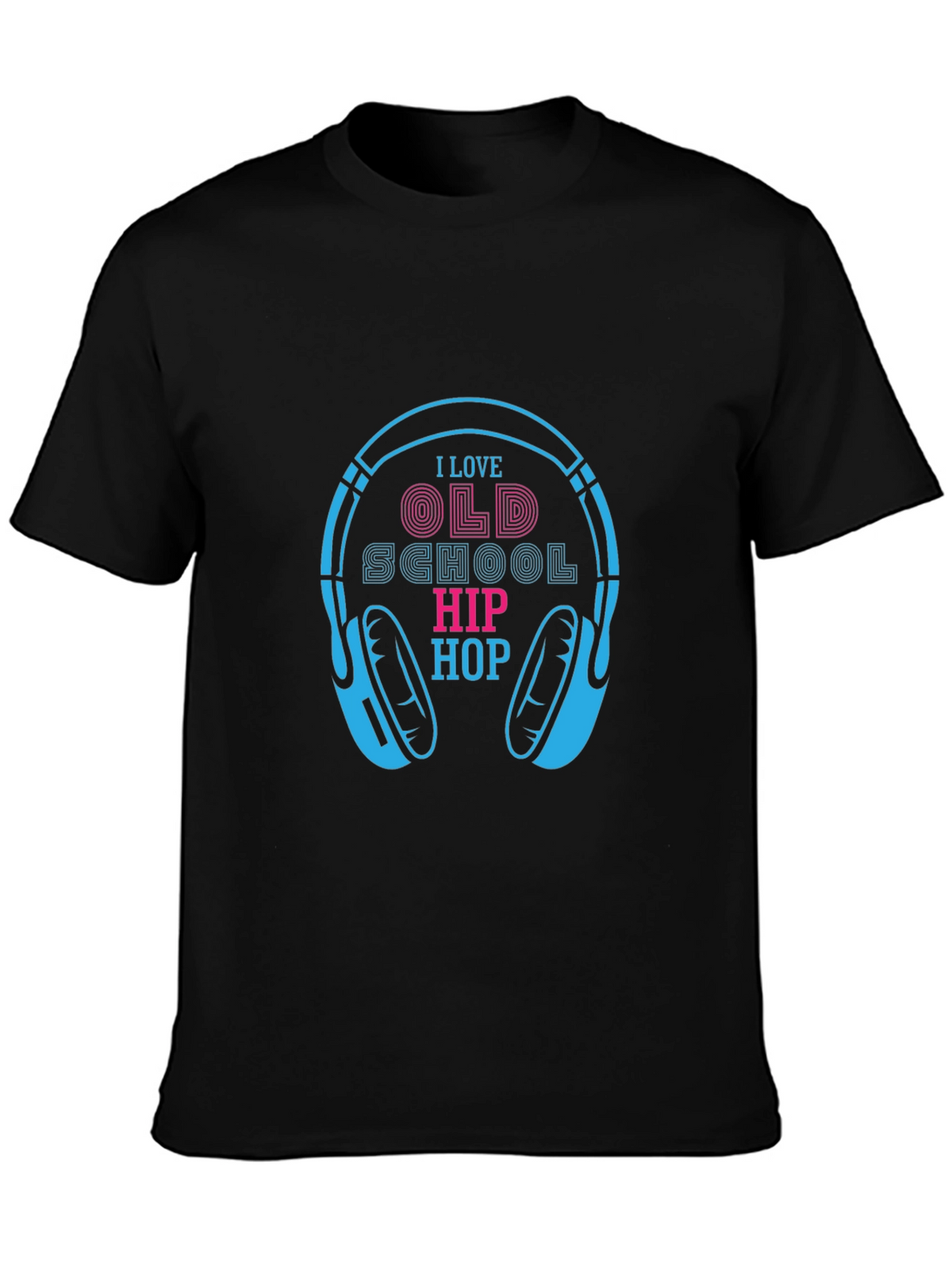 Old School Hip Hop Headphones T-Shirt