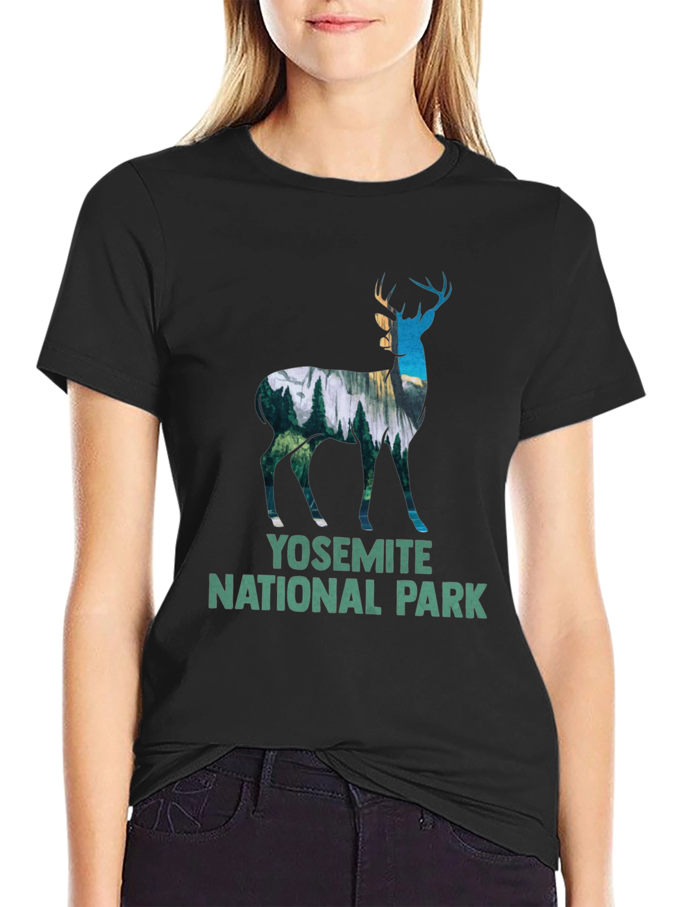 Yosemite National Park Deer Graphic Tee