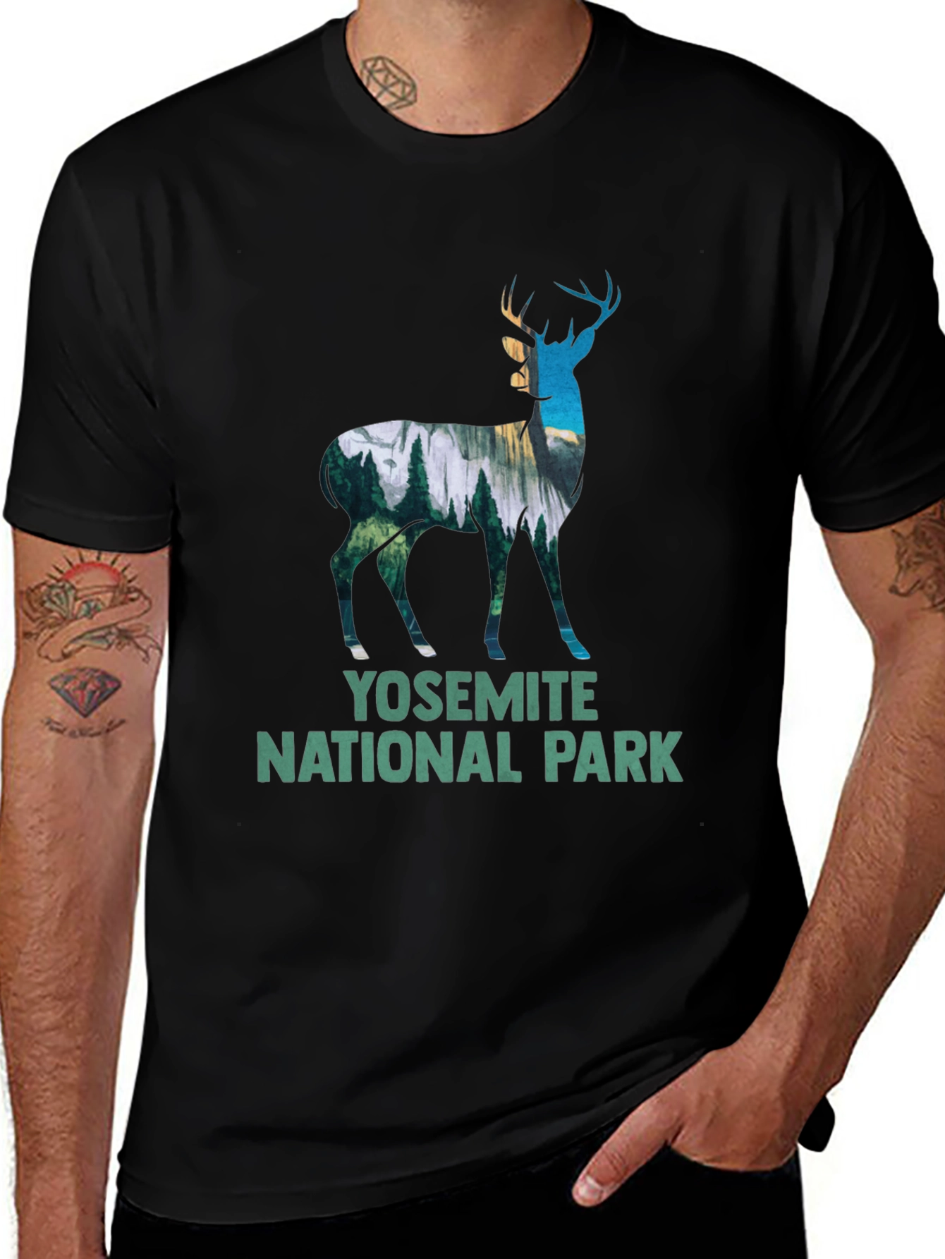 Yosemite National Park Deer Graphic Tee