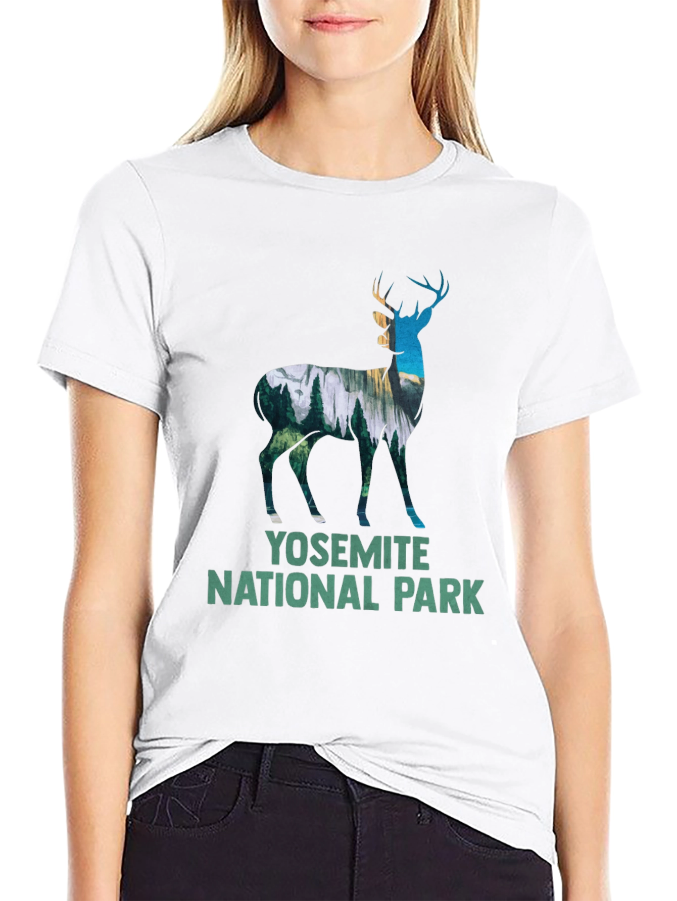 Yosemite National Park Deer Graphic Tee