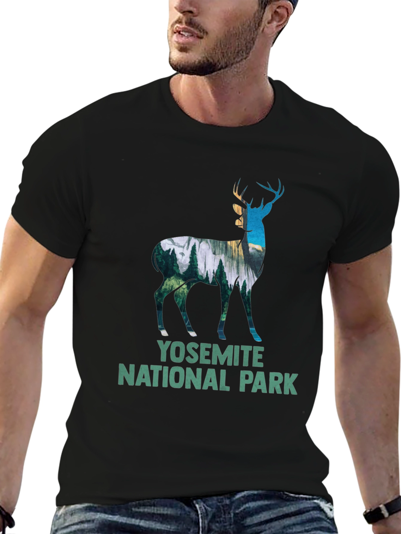 Yosemite National Park Deer Graphic Tee