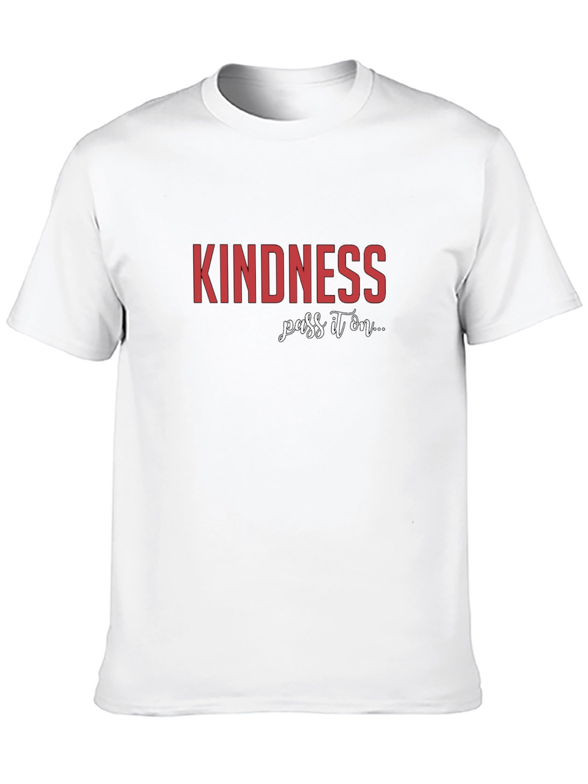 Kindness Pass It On Black Graphic Tee