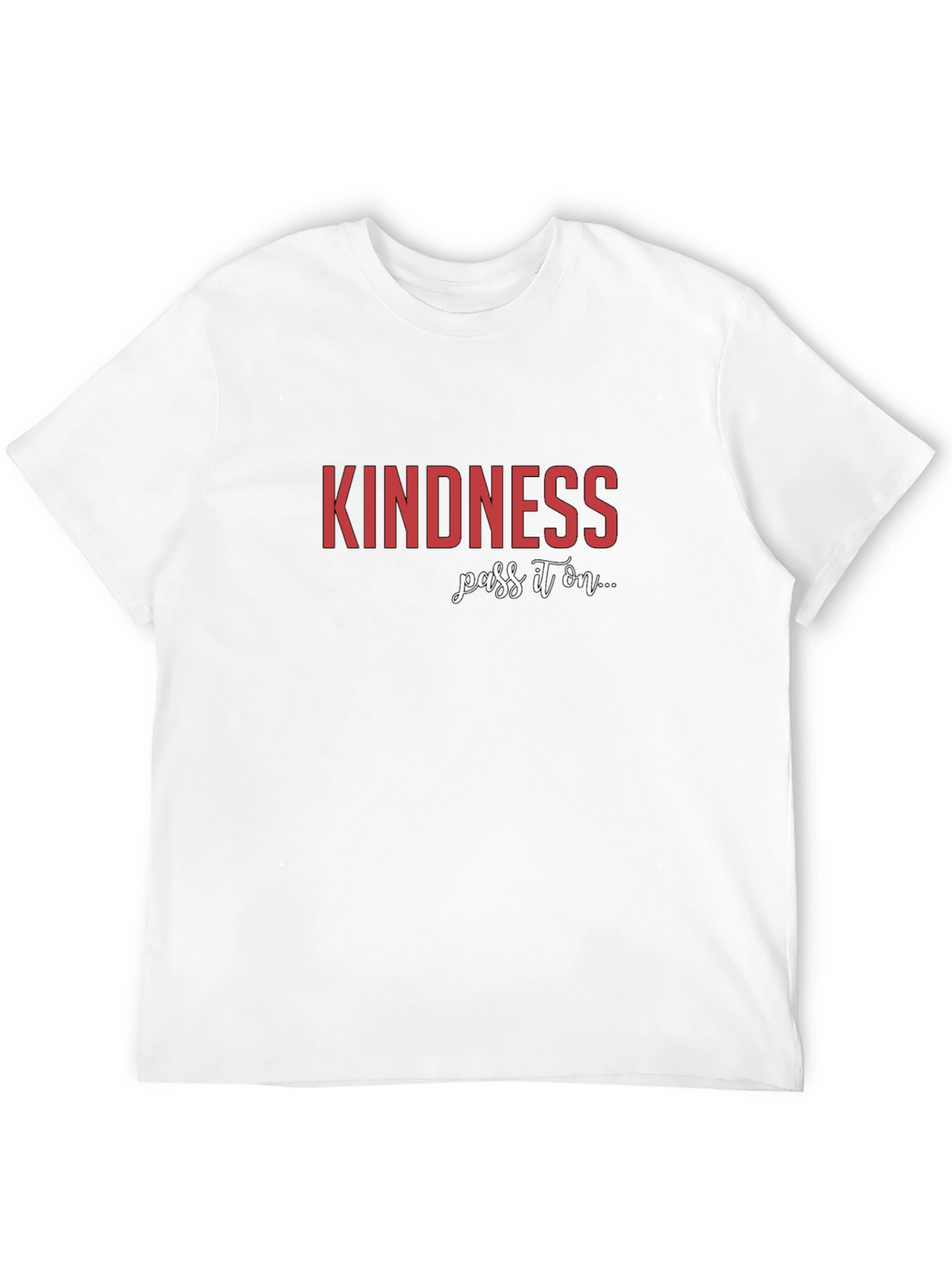 Kindness Pass It On Black Graphic Tee