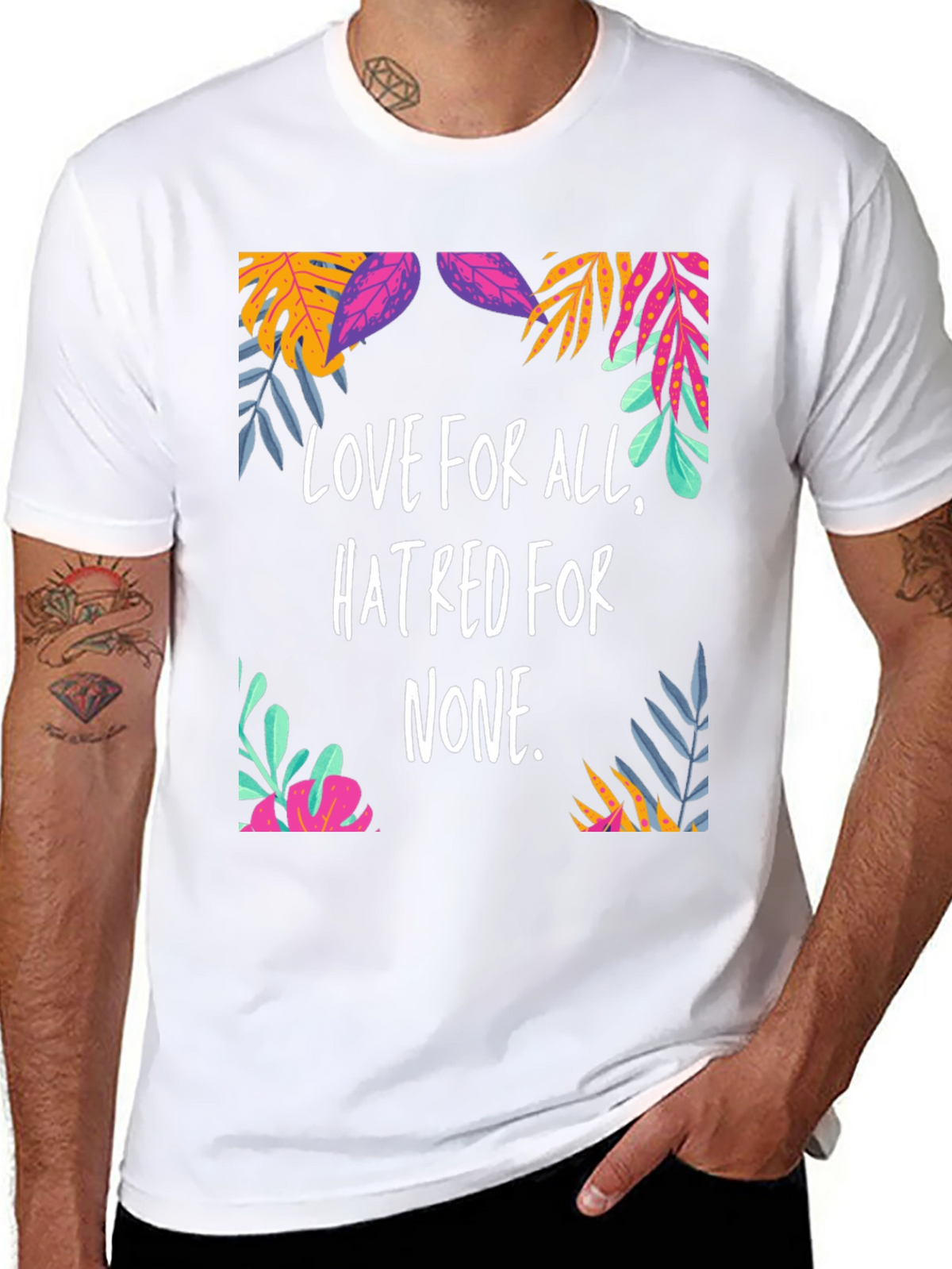 Love For All Graphic Tee - Black