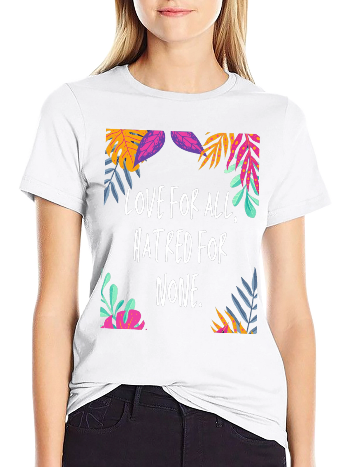 Love For All Graphic Tee - Black