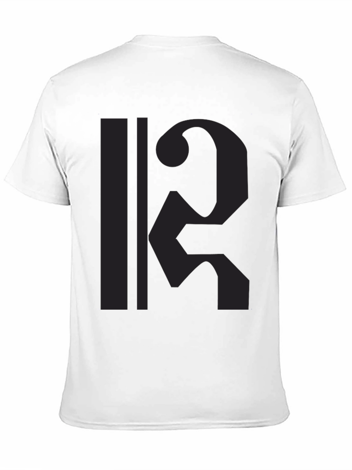 Modern Black Graphic Tee - Abstract Design Shirt