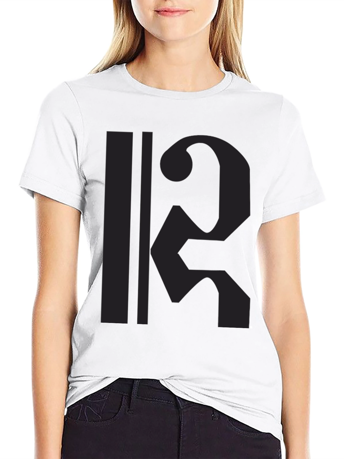 Modern Black Graphic Tee - Abstract Design Shirt