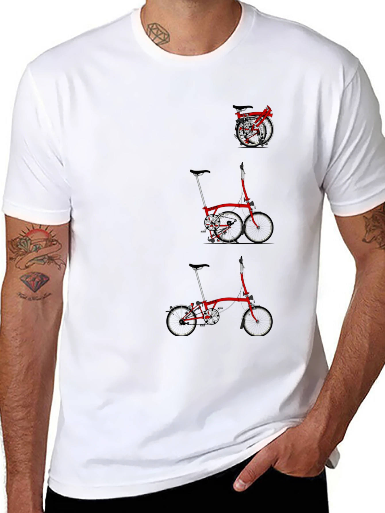 Folding Bike T-Shirt - Unique Design
