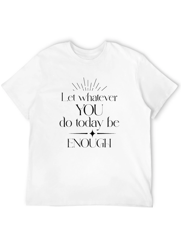 Inspirational Enough Graphic Tee - Black