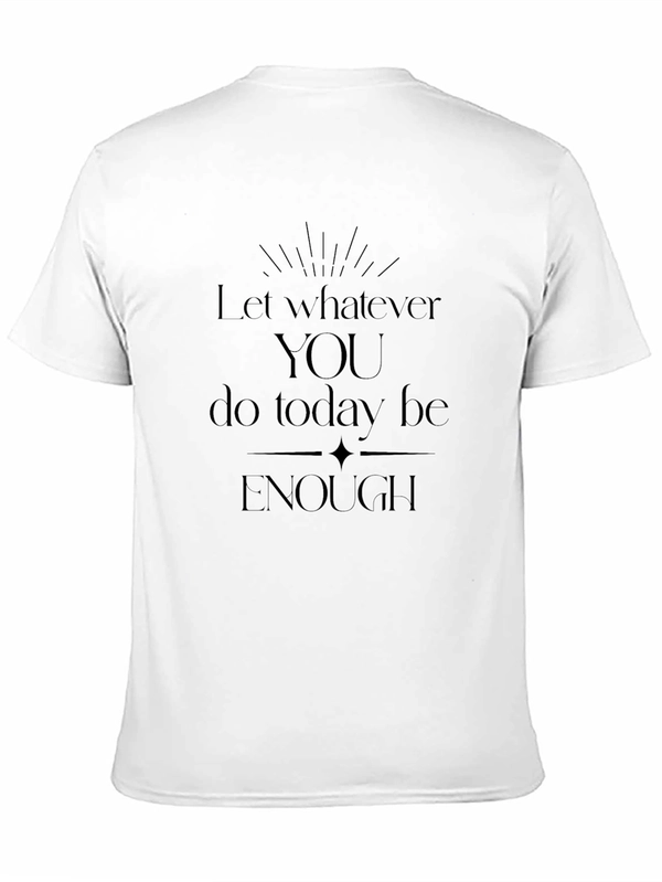 Inspirational Enough Graphic Tee - Black