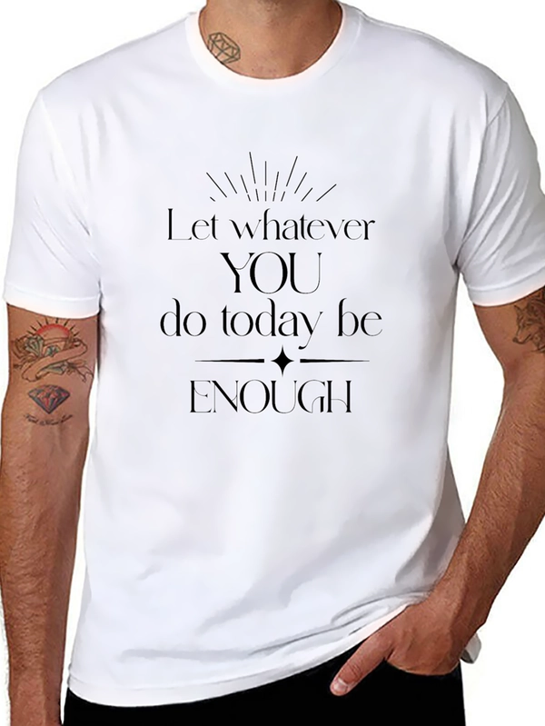 Inspirational Enough Graphic Tee - Black
