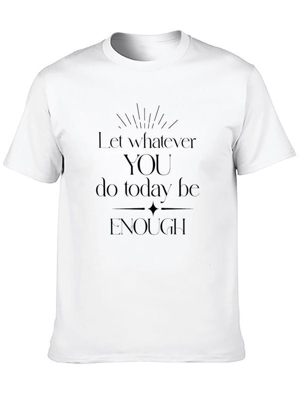 Inspirational Enough Graphic Tee - Black