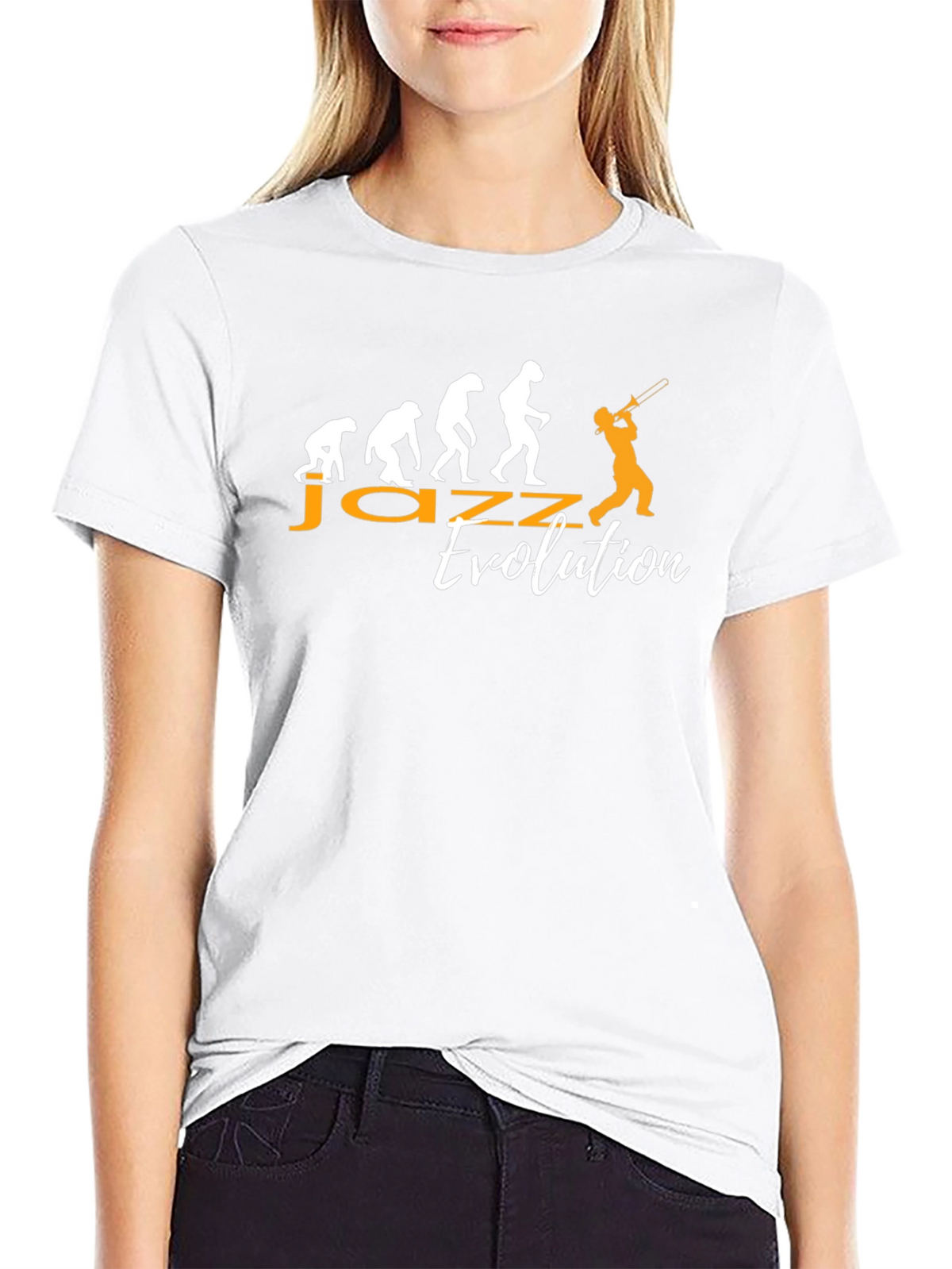 Jazz Evolution Graphic T-Shirt - Black