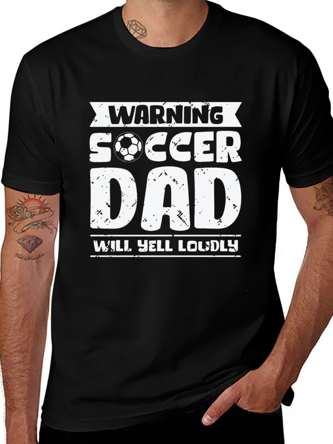 Warning Soccer Dad Graphic Tee