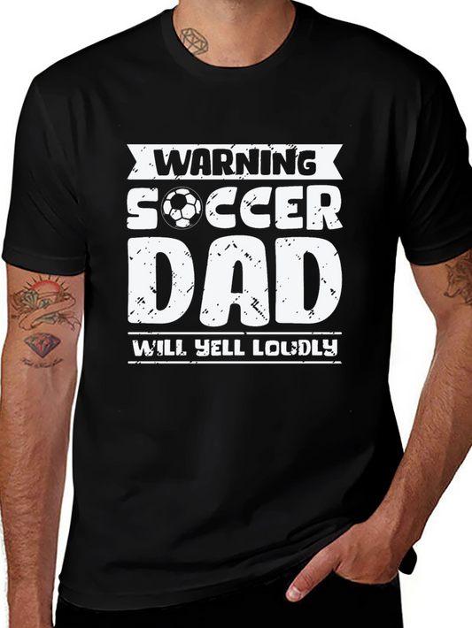 Warning Soccer Dad Graphic Tee