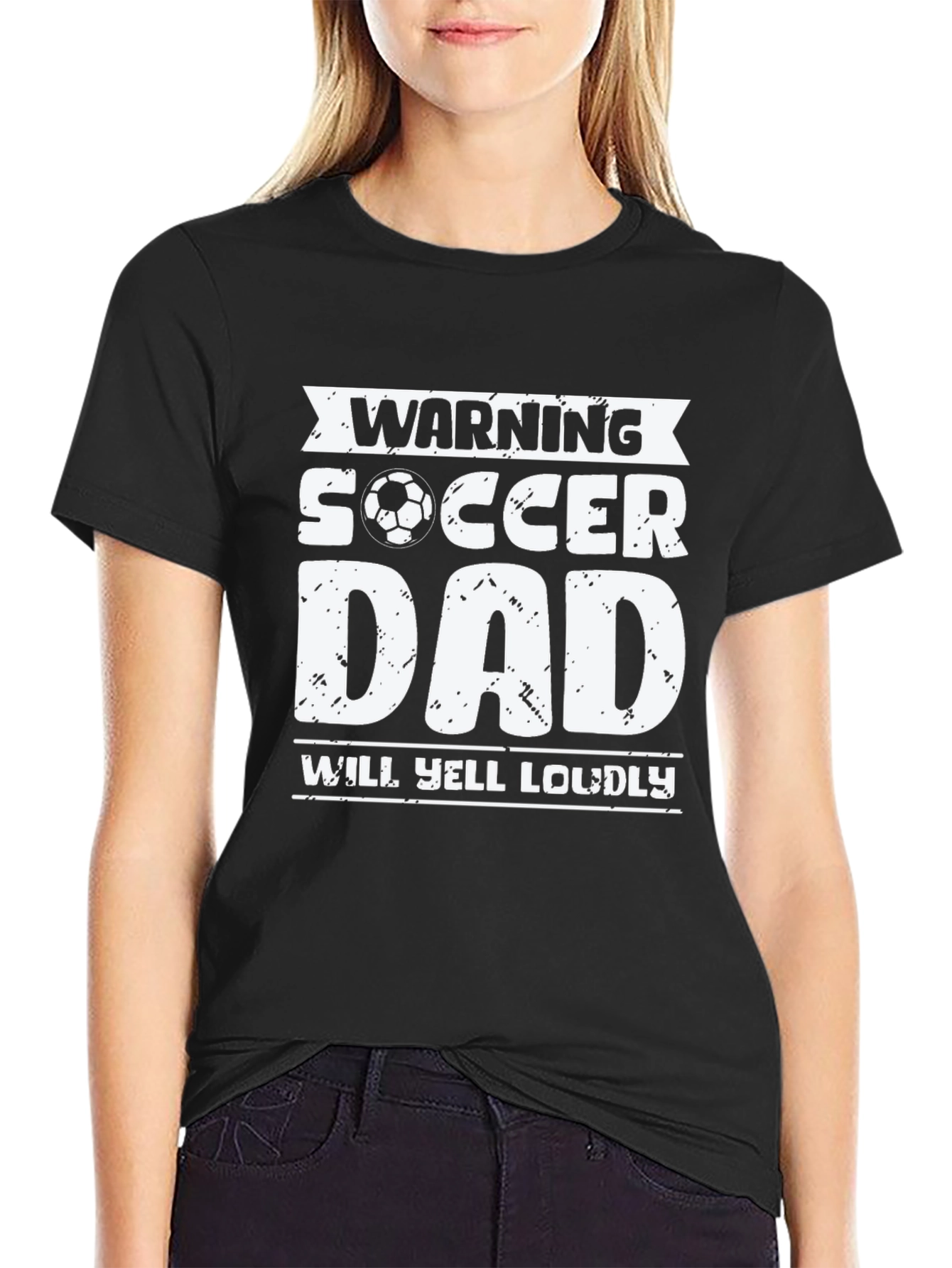 Warning Soccer Dad Graphic Tee
