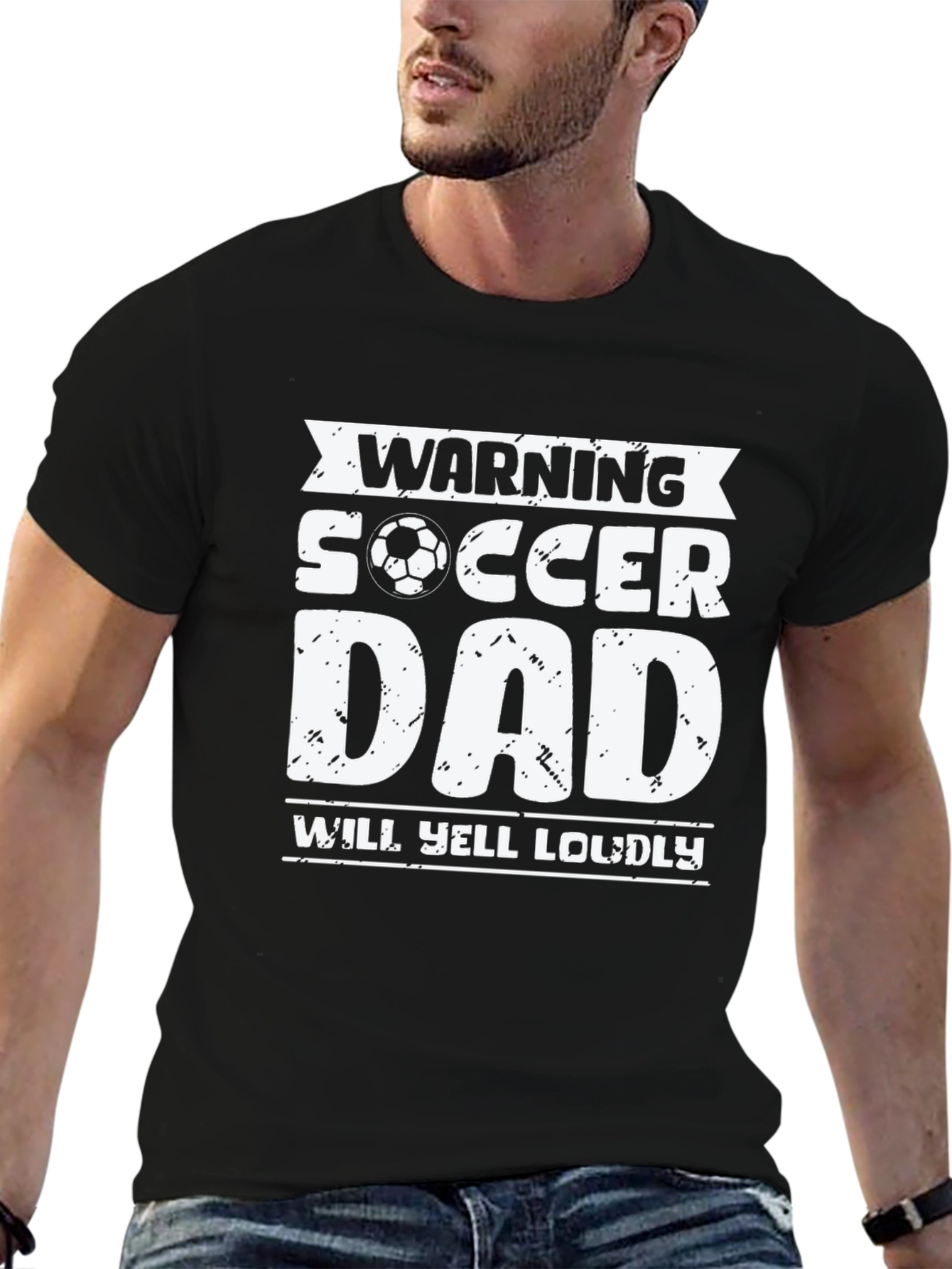 Warning Soccer Dad Graphic Tee