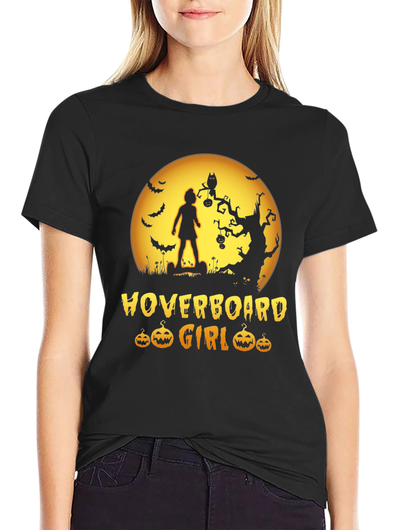 Halloween Hoverboard Girl T-Shirt