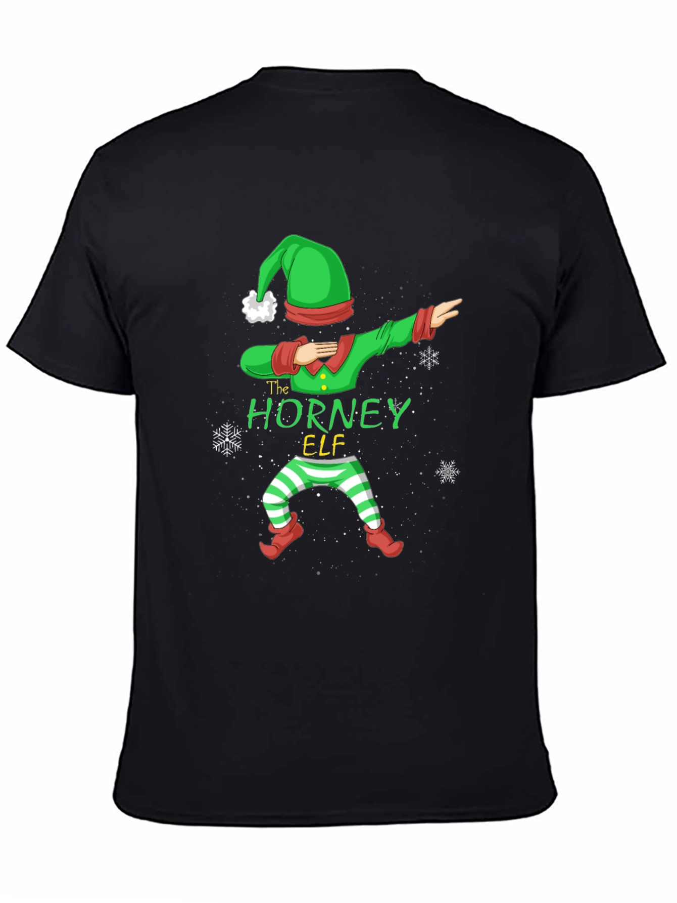 The Horney Elf Christmas Dabbing T-Shirt