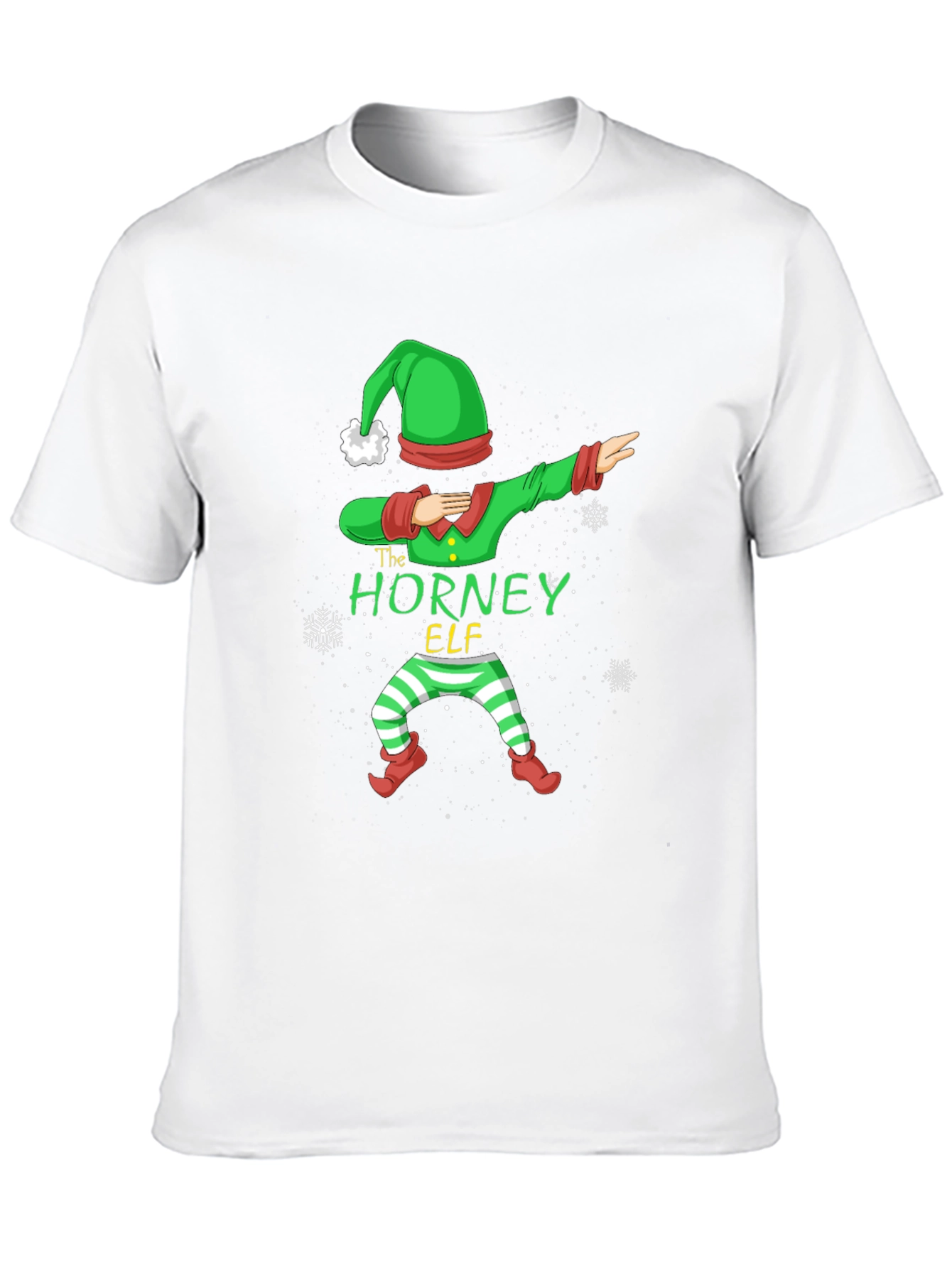 The Horney Elf Christmas Dabbing T-Shirt