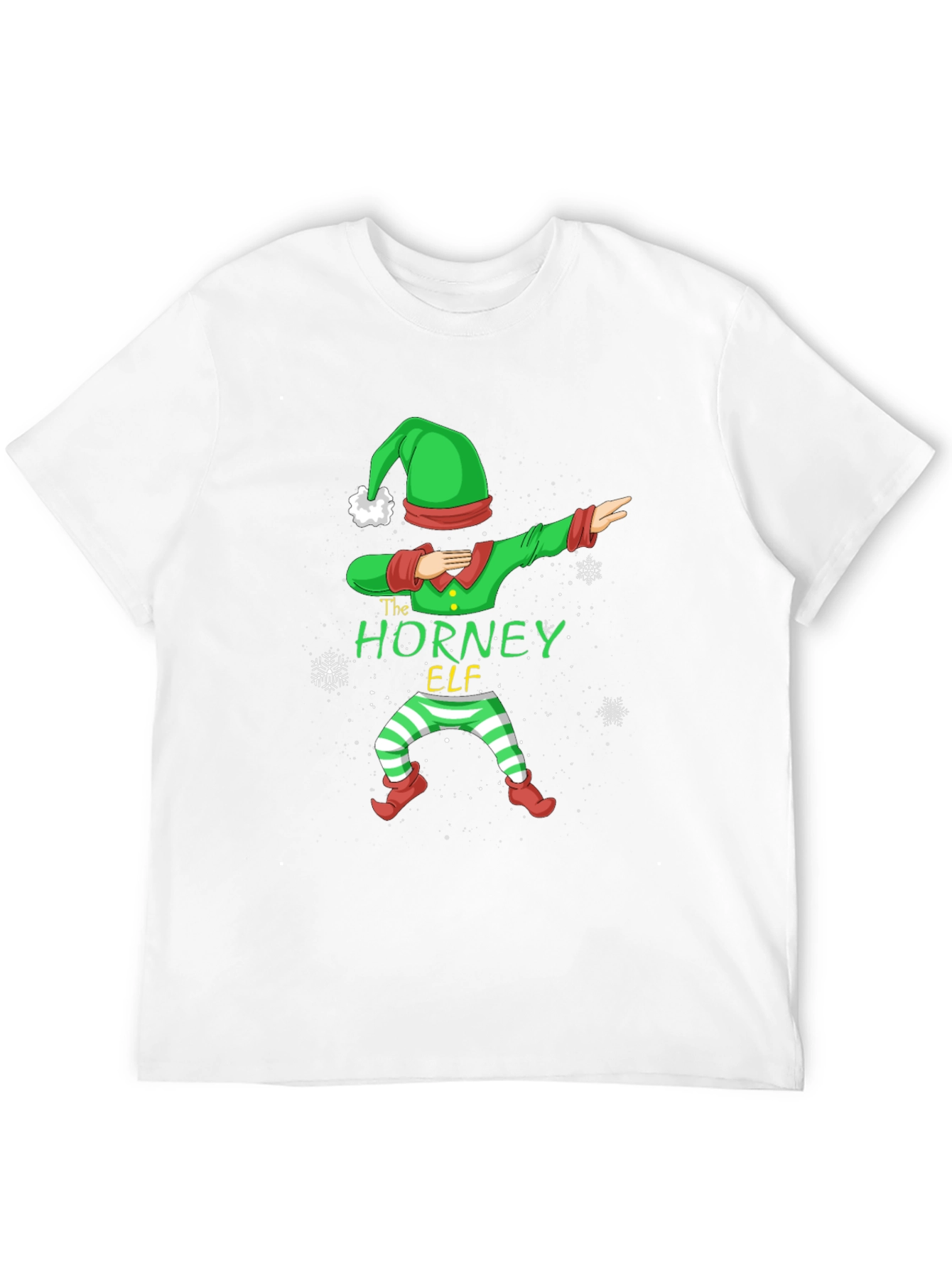The Horney Elf Christmas Dabbing T-Shirt