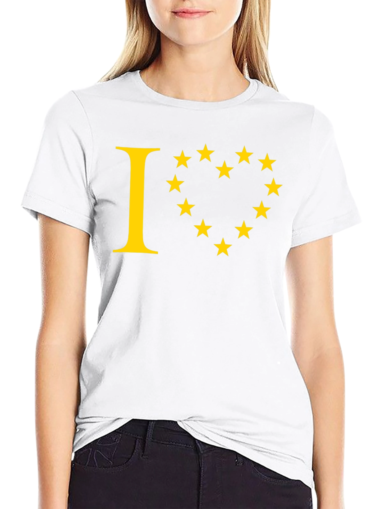 I Heart EU Stars Graphic Tee