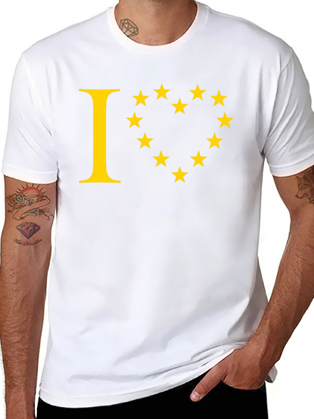 I Heart EU Stars Graphic Tee