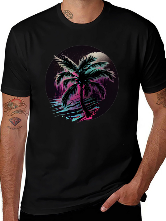 Retro Palm Tree Graphic Tee