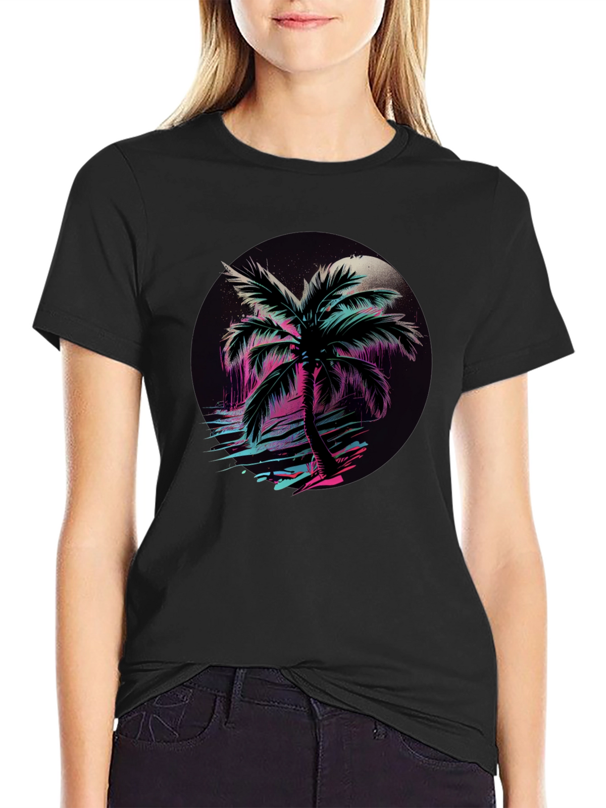 Retro Palm Tree Graphic Tee