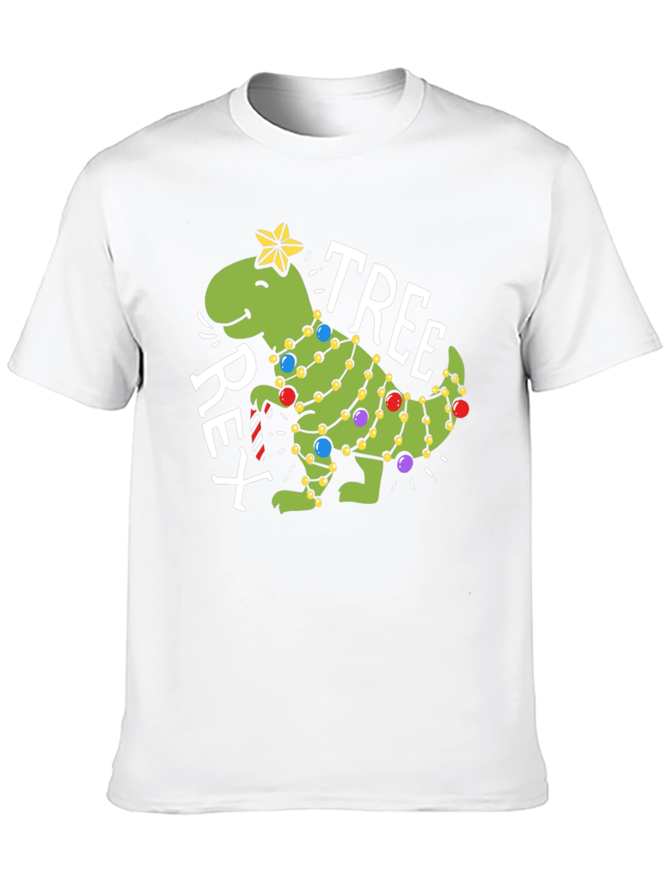 T-Rex Christmas Tree Graphic Tee