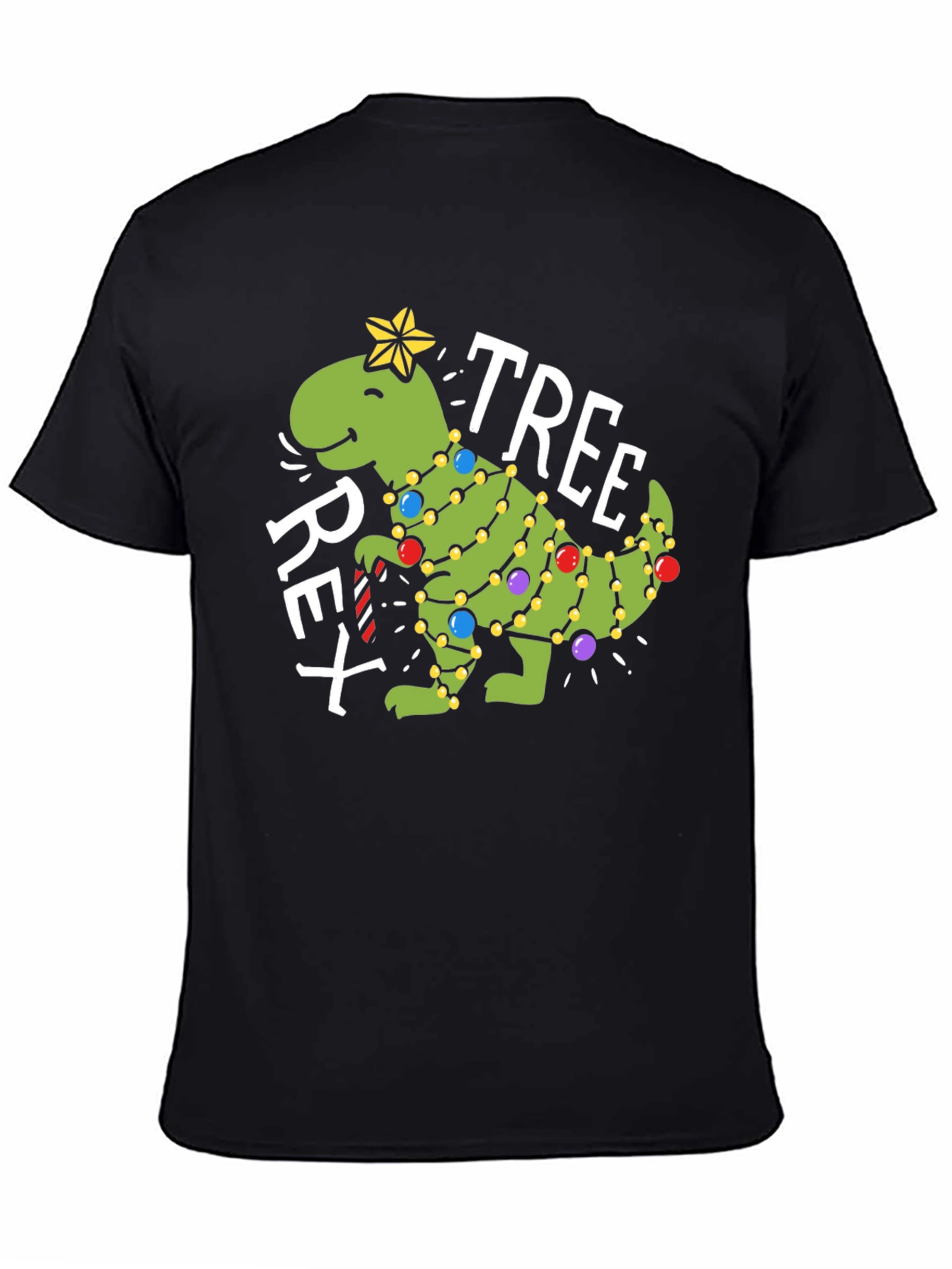 T-Rex Christmas Tree Graphic Tee