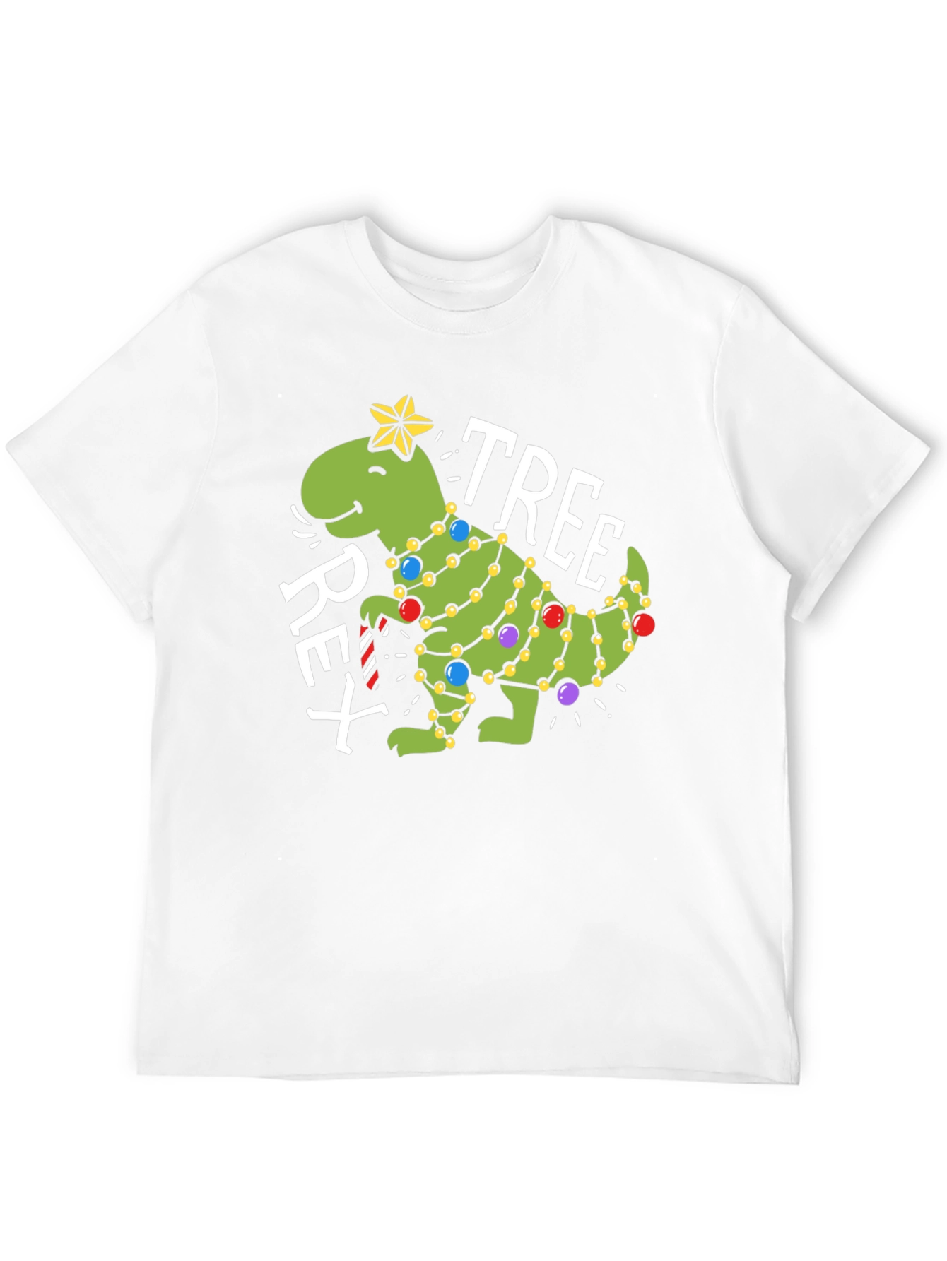 T-Rex Christmas Tree Graphic Tee