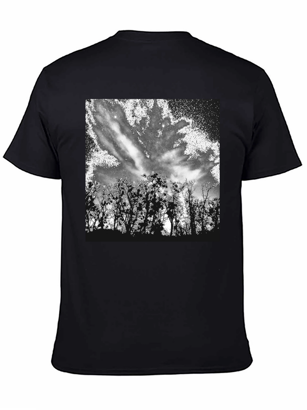 Nature Sky Black T-Shirt