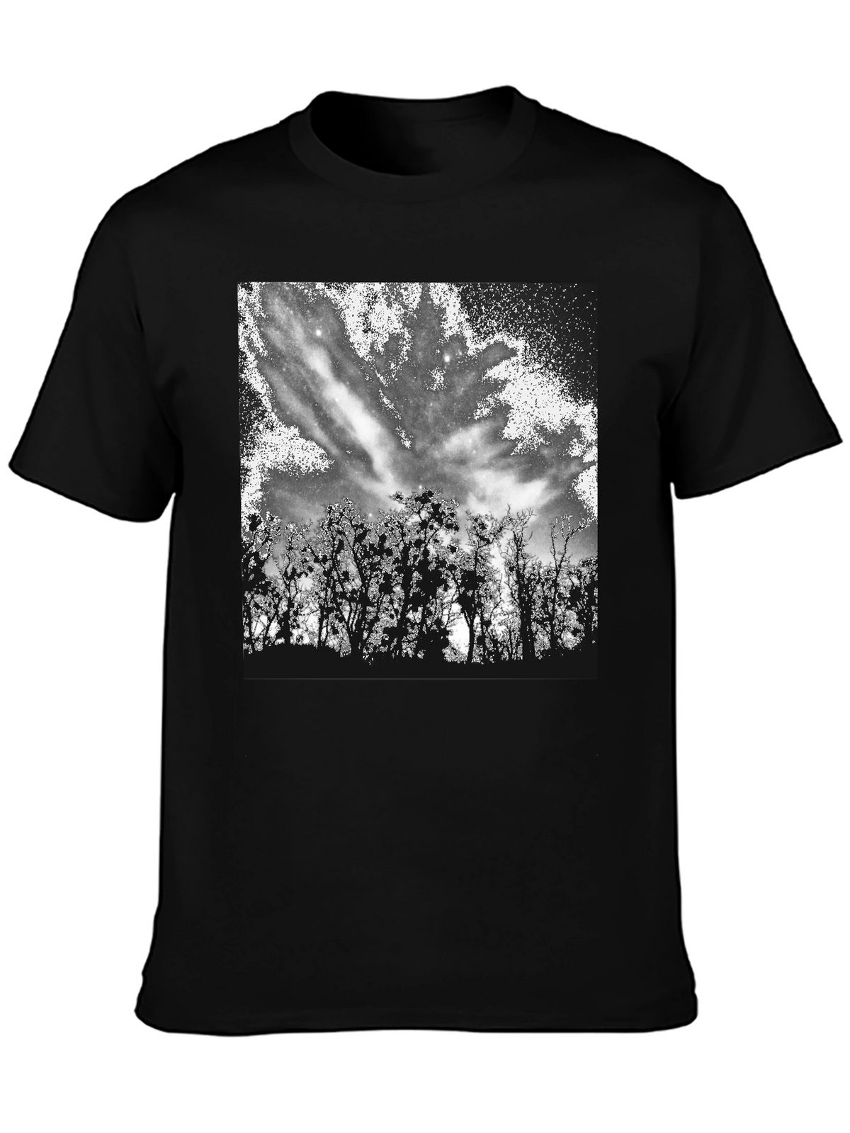 Nature Sky Black T-Shirt