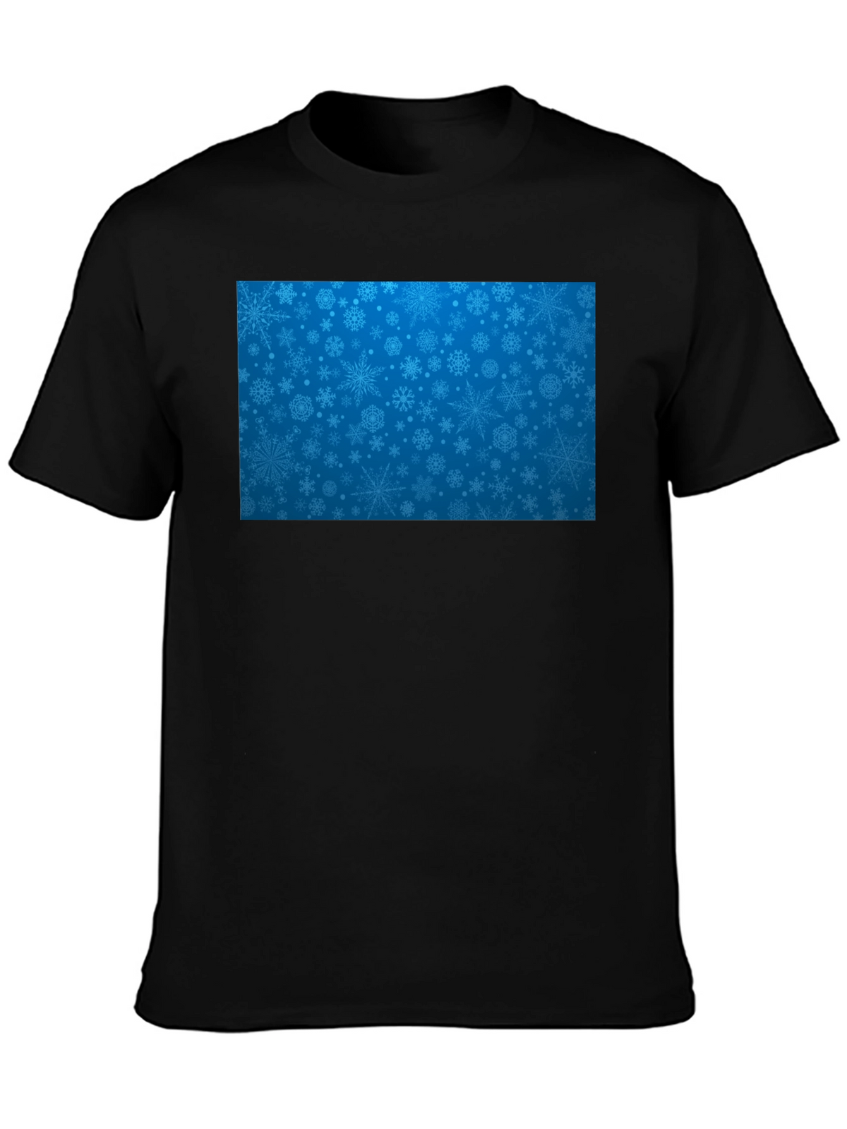 Snowflake Pattern T-Shirt - Festive Holiday Style