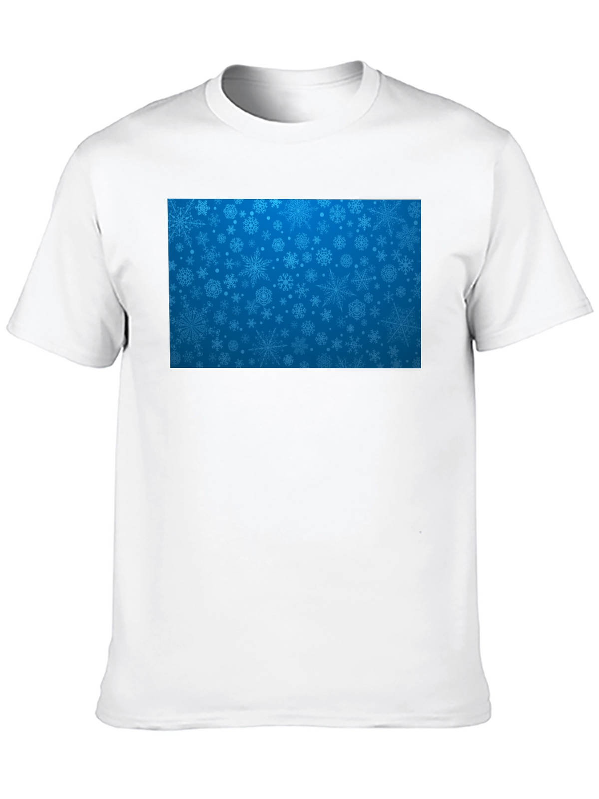 Snowflake Pattern T-Shirt - Festive Holiday Style