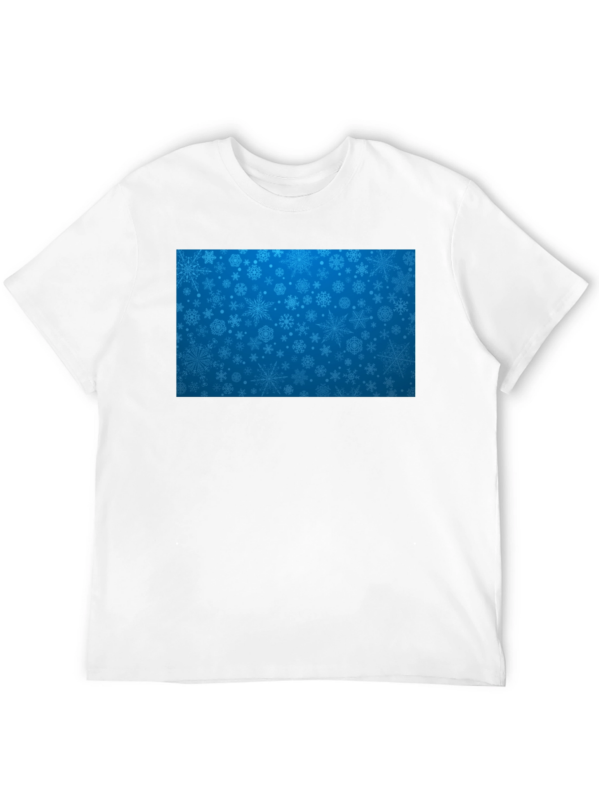 Snowflake Pattern T-Shirt - Festive Holiday Style