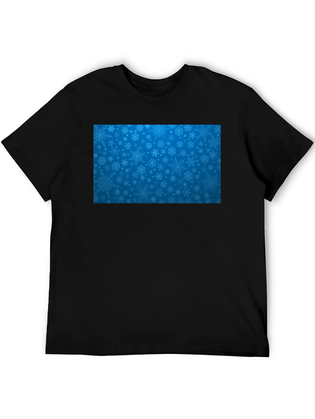 Snowflake Pattern T-Shirt - Festive Holiday Style