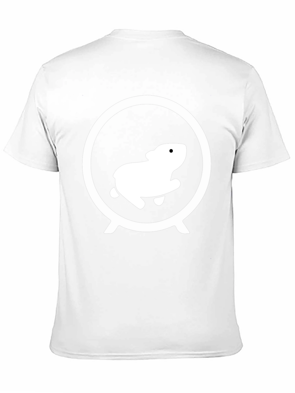 Hamster Wheel Graphic Tee - Black Cotton Shirt