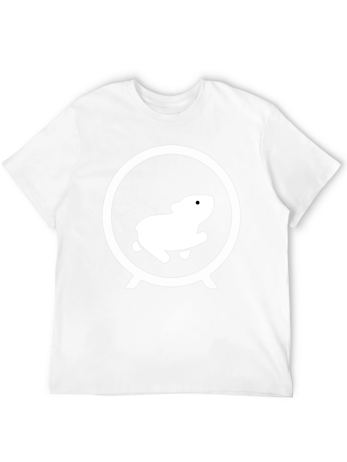 Hamster Wheel Graphic Tee - Black Cotton Shirt