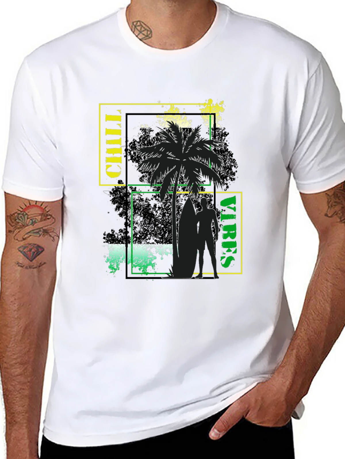 Chill Vibes Graphic Print T-Shirt - Casual Comfort