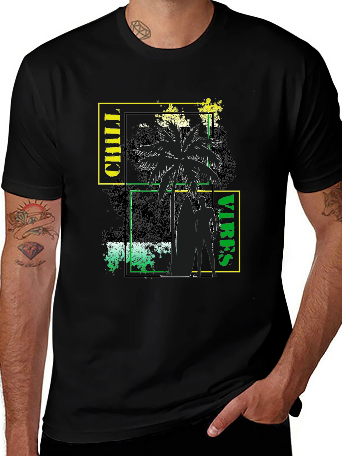 Chill Vibes Graphic Print T-Shirt - Casual Comfort
