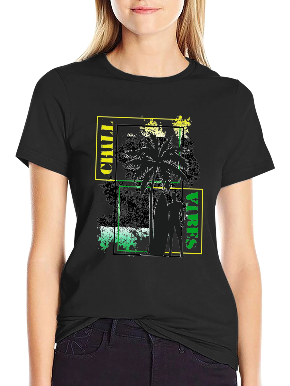 Chill Vibes Graphic Print T-Shirt - Casual Comfort