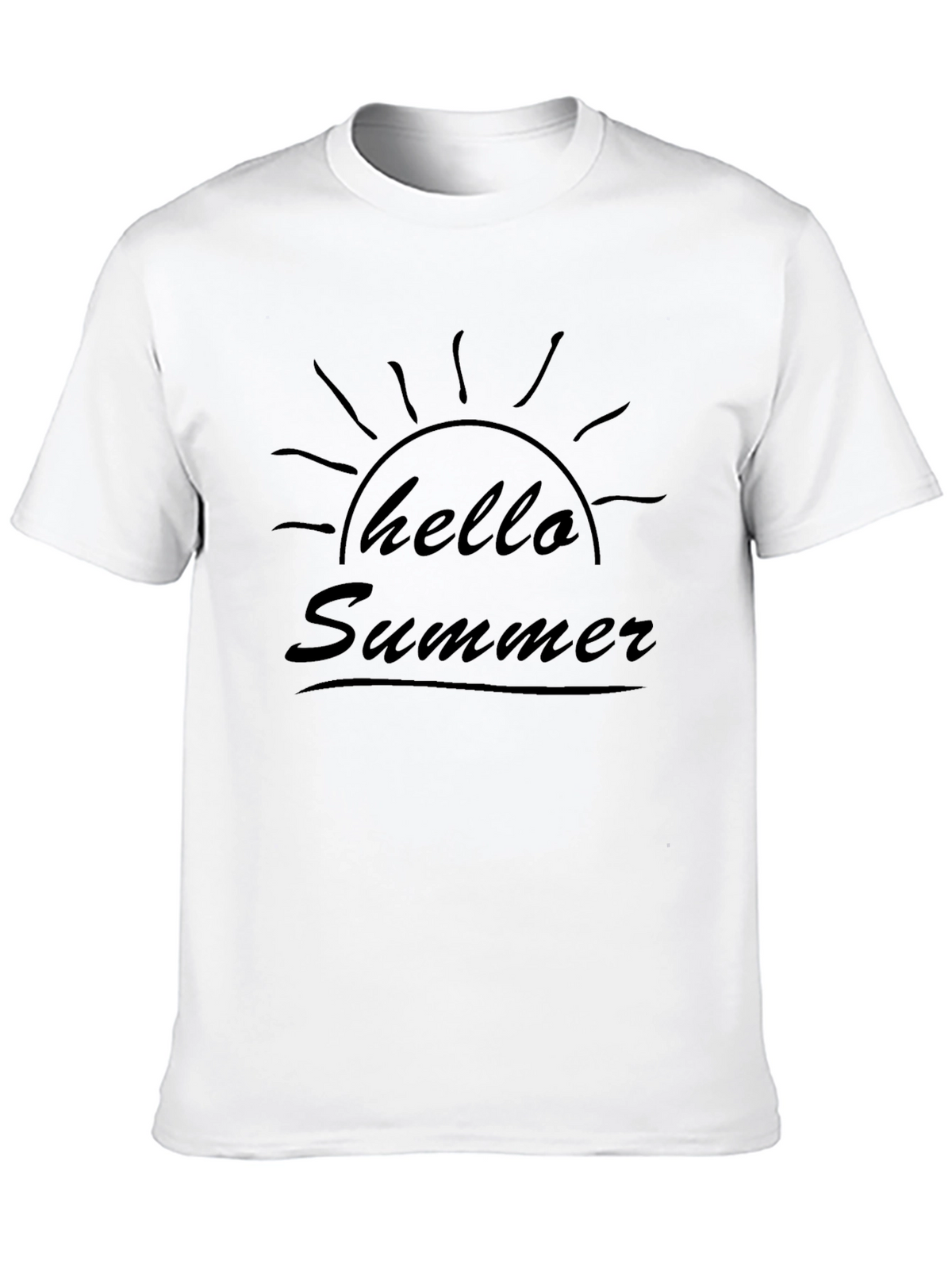 Hello Summer Graphic Tee - Black