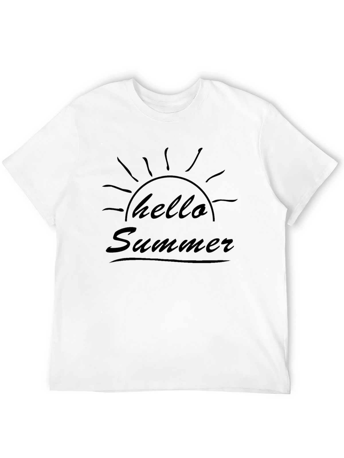 Hello Summer Graphic Tee - Black