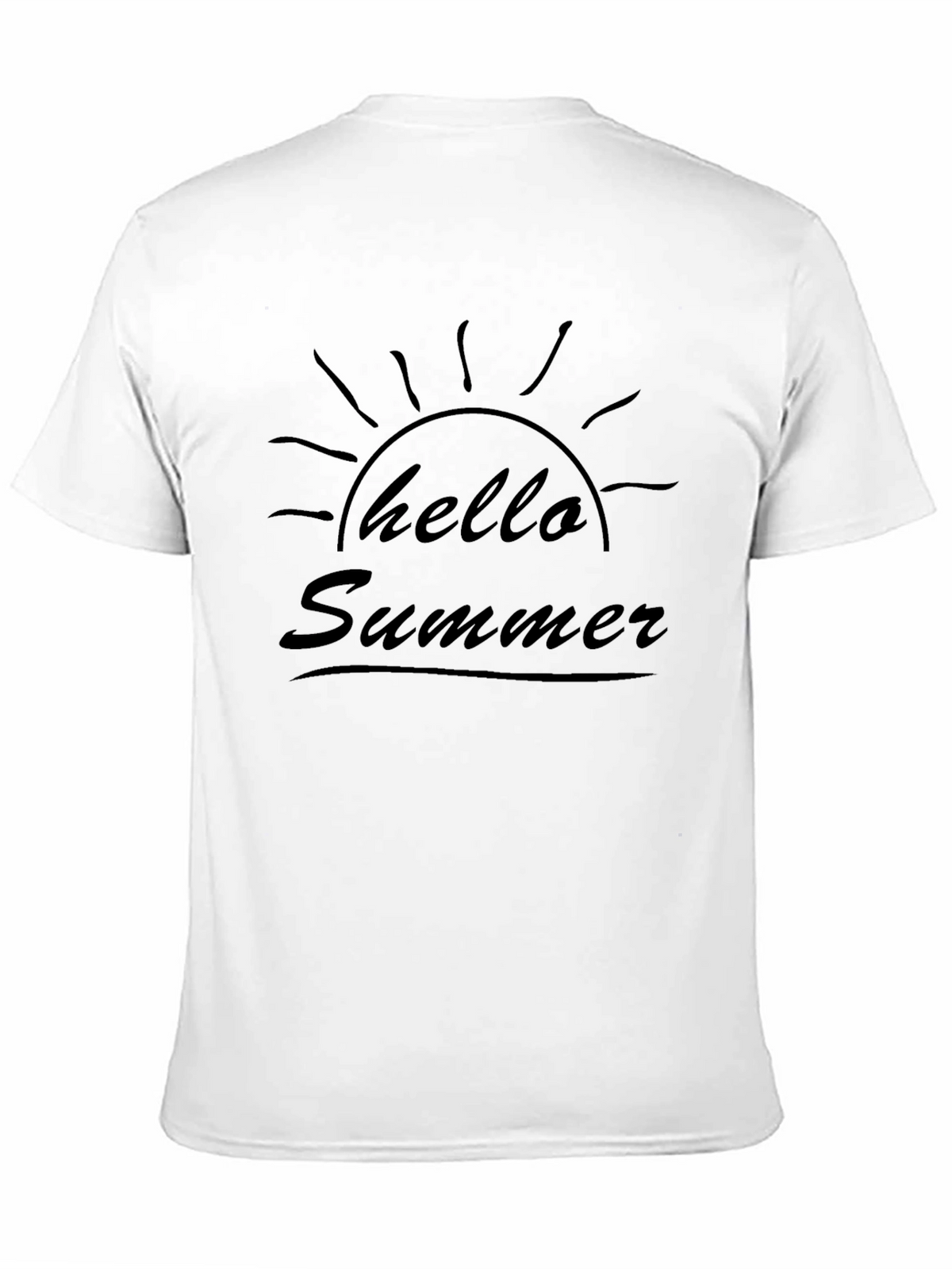 Hello Summer Graphic Tee - Black