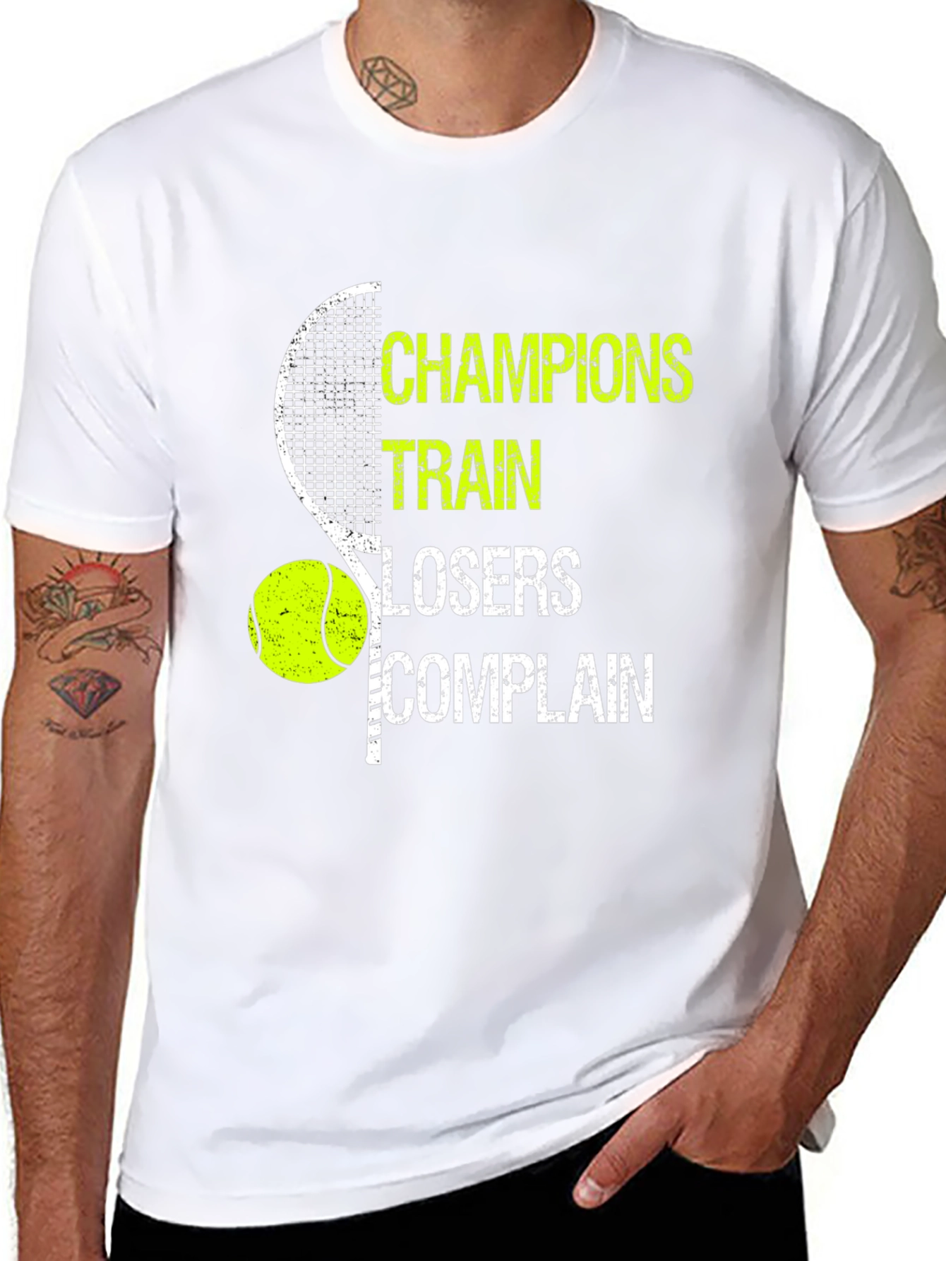 Champions Train Tennis Graphic Tee