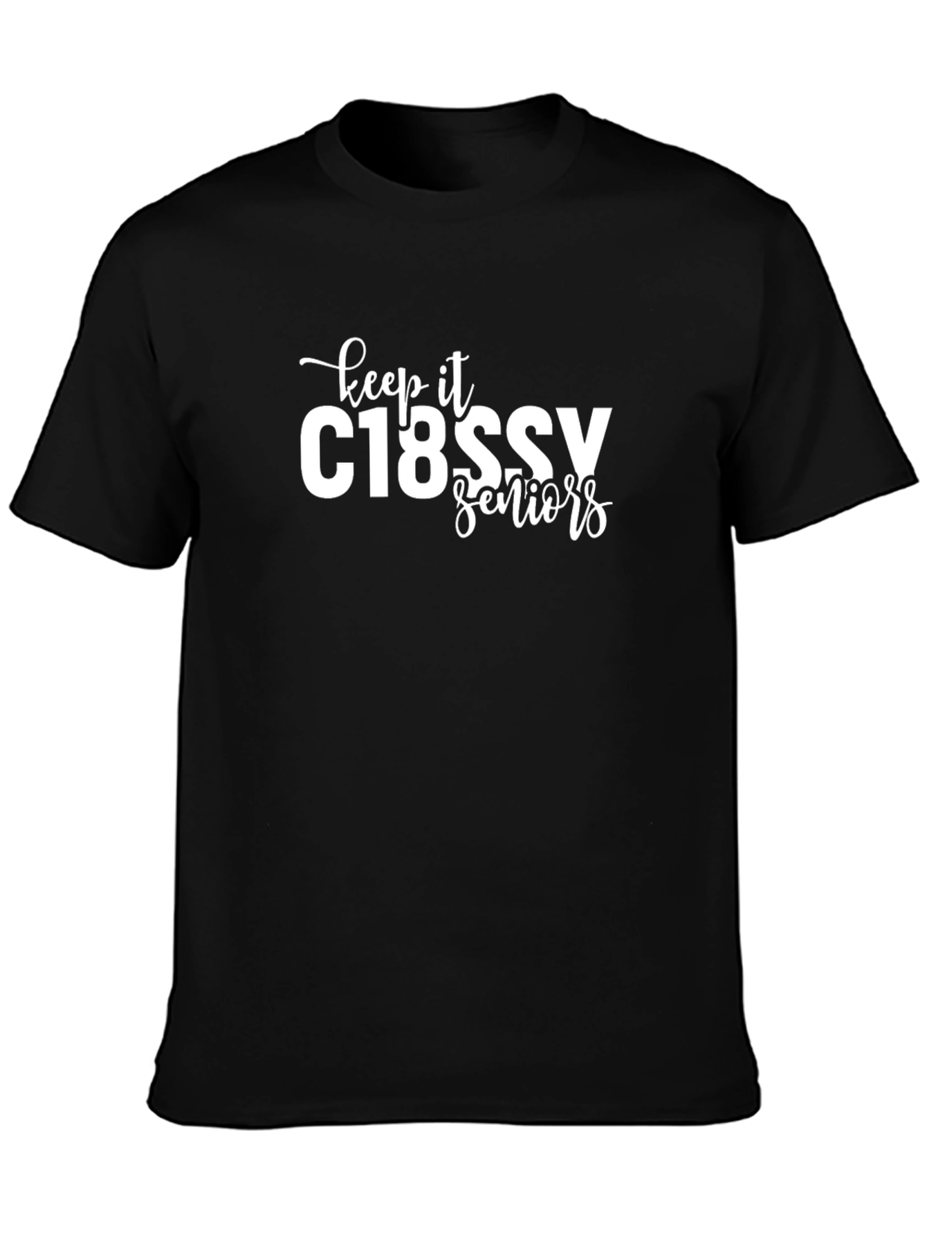 C18SSV Seniors T-Shirt - Black Crew Neck
