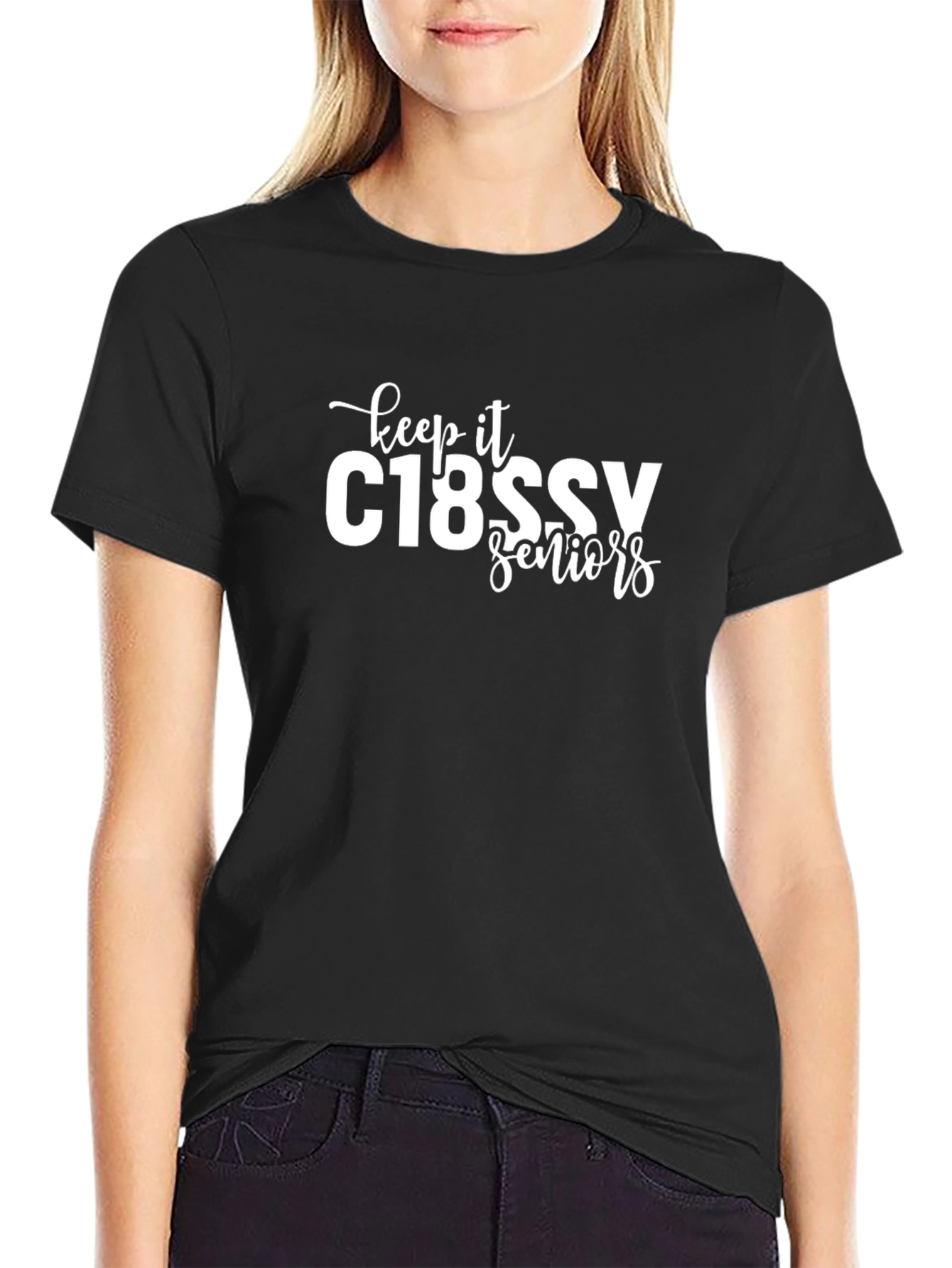 C18SSV Seniors T-Shirt - Black Crew Neck